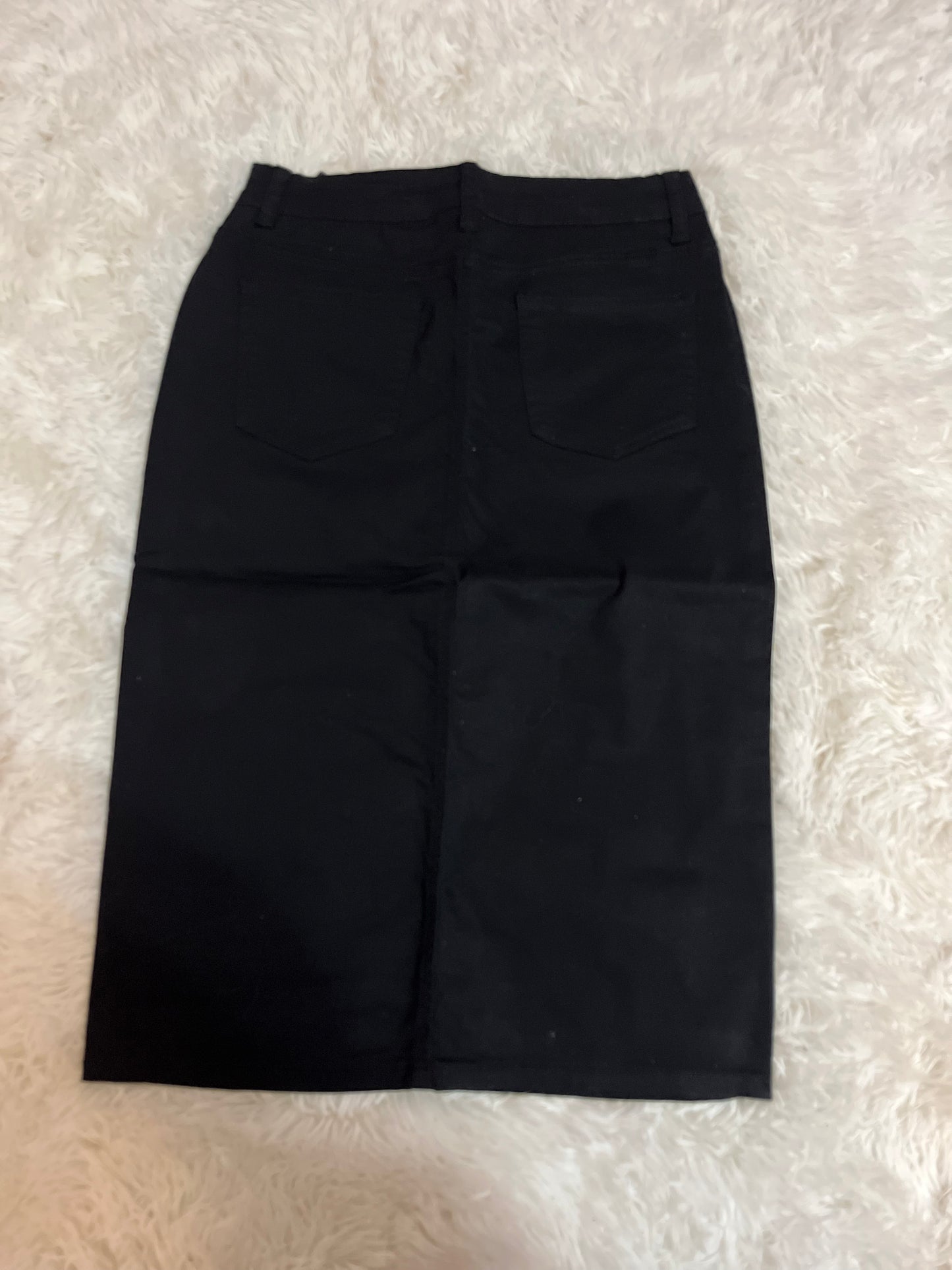 Black pencil skirt