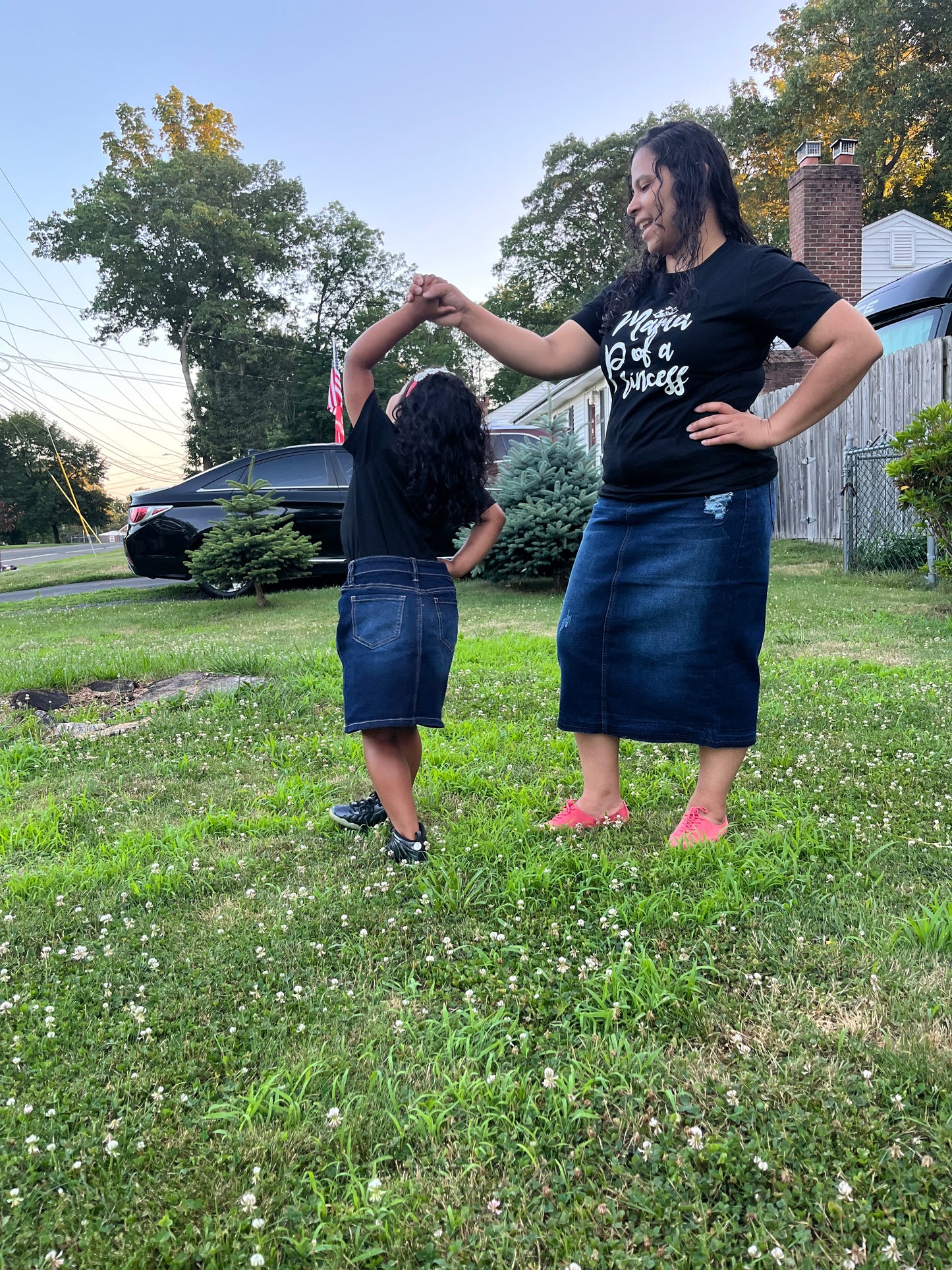 Dark Indigo jean skirt