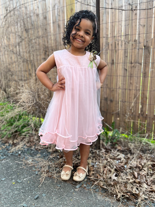 Pink tulle dress