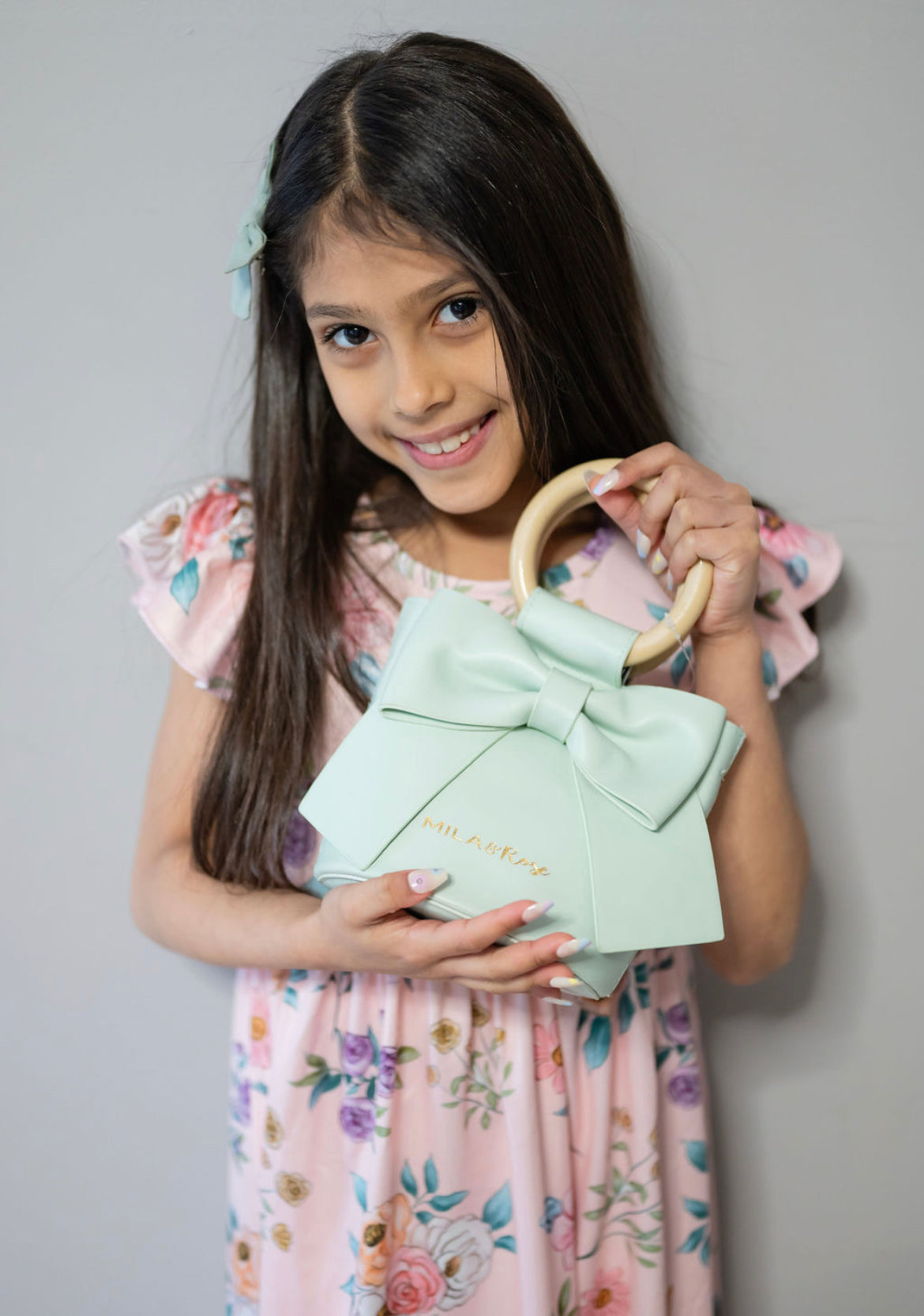 Mint Bow purse