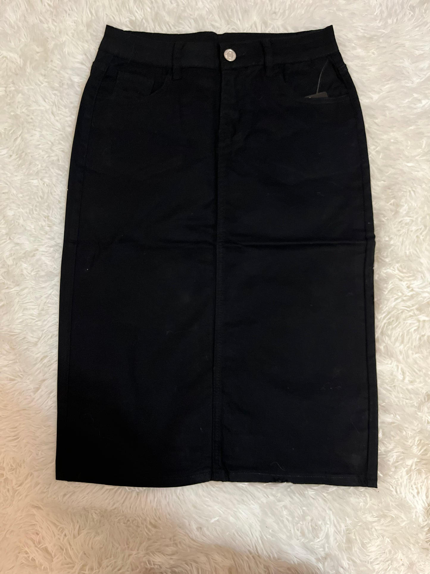 Black pencil skirt