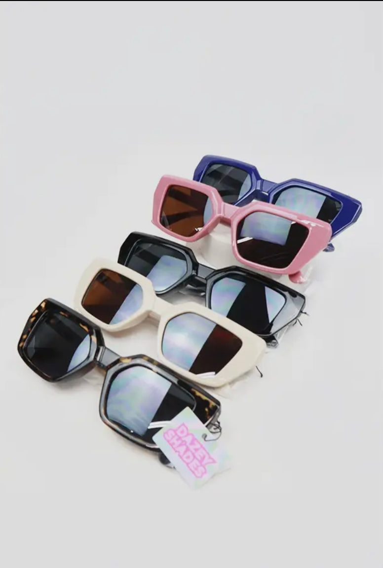 Oversized Thick Frame Square Sunglasses