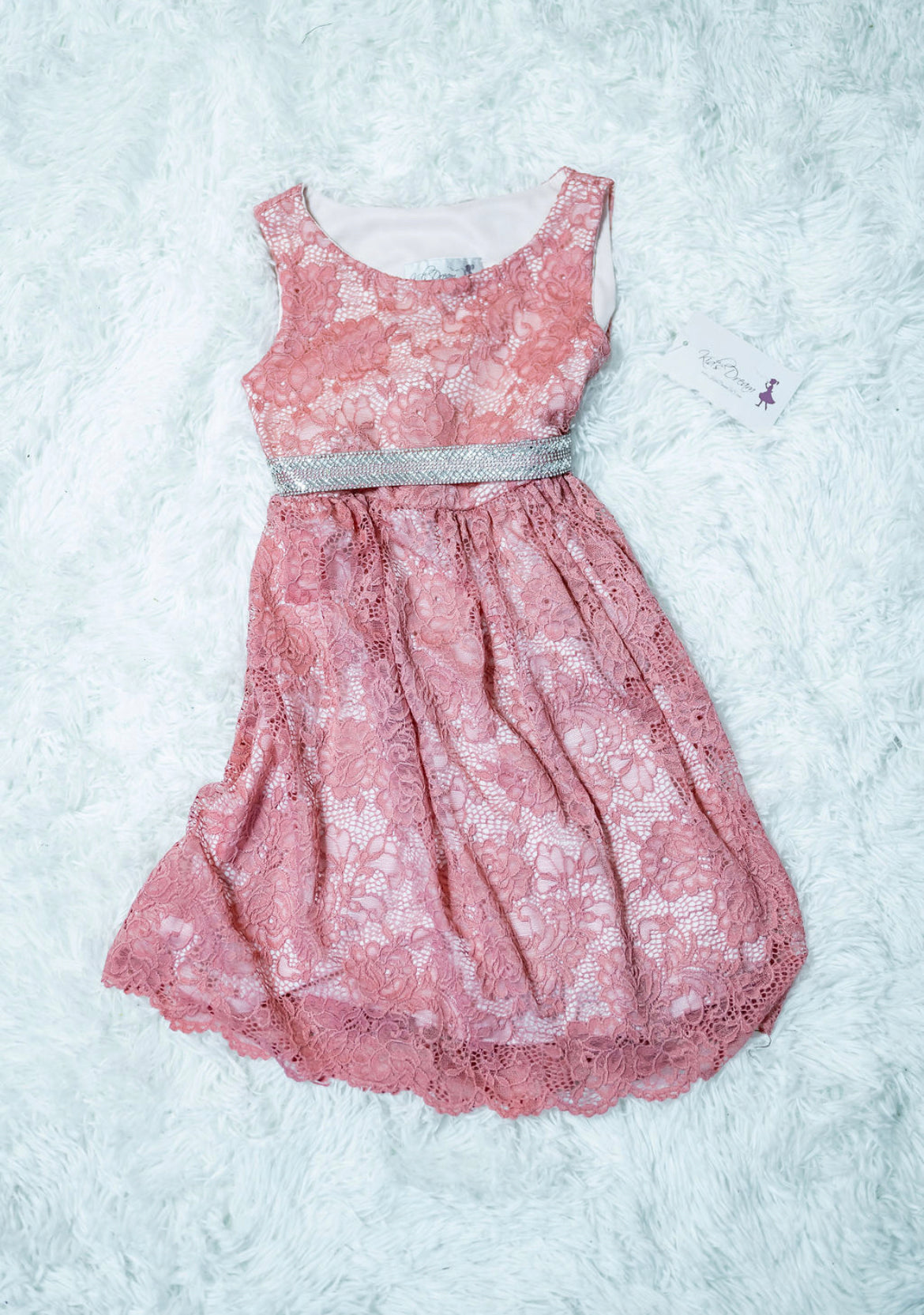 Coral Lace Dress