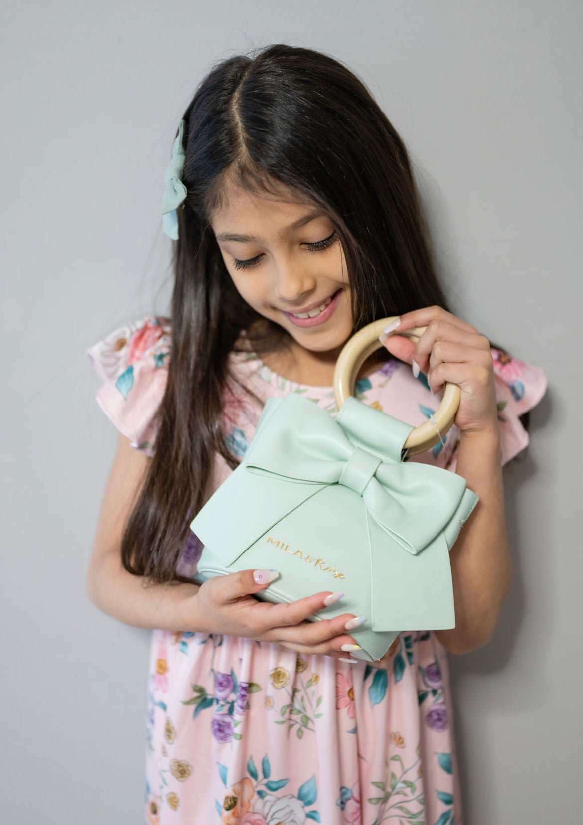 Mint Bow purse