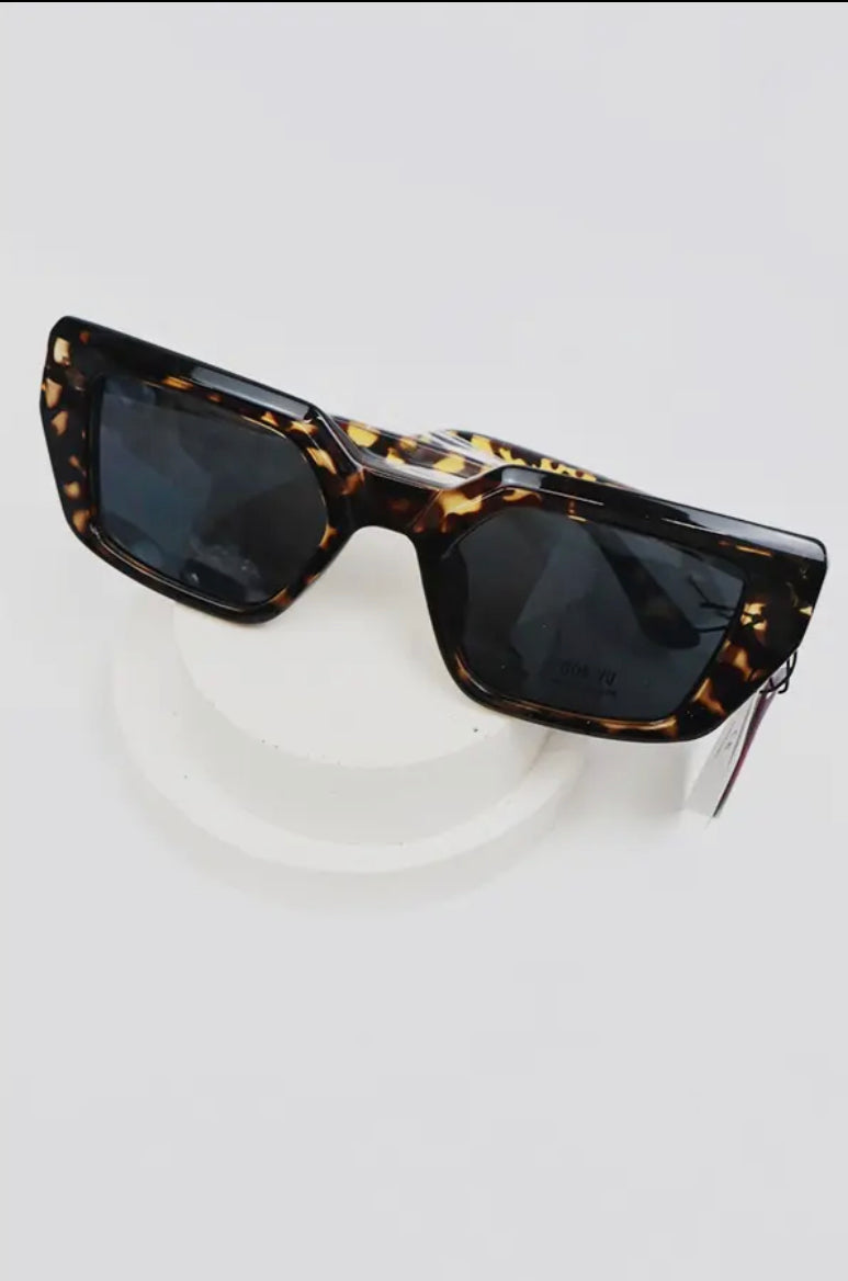 Oversized Thick Frame Square Sunglasses