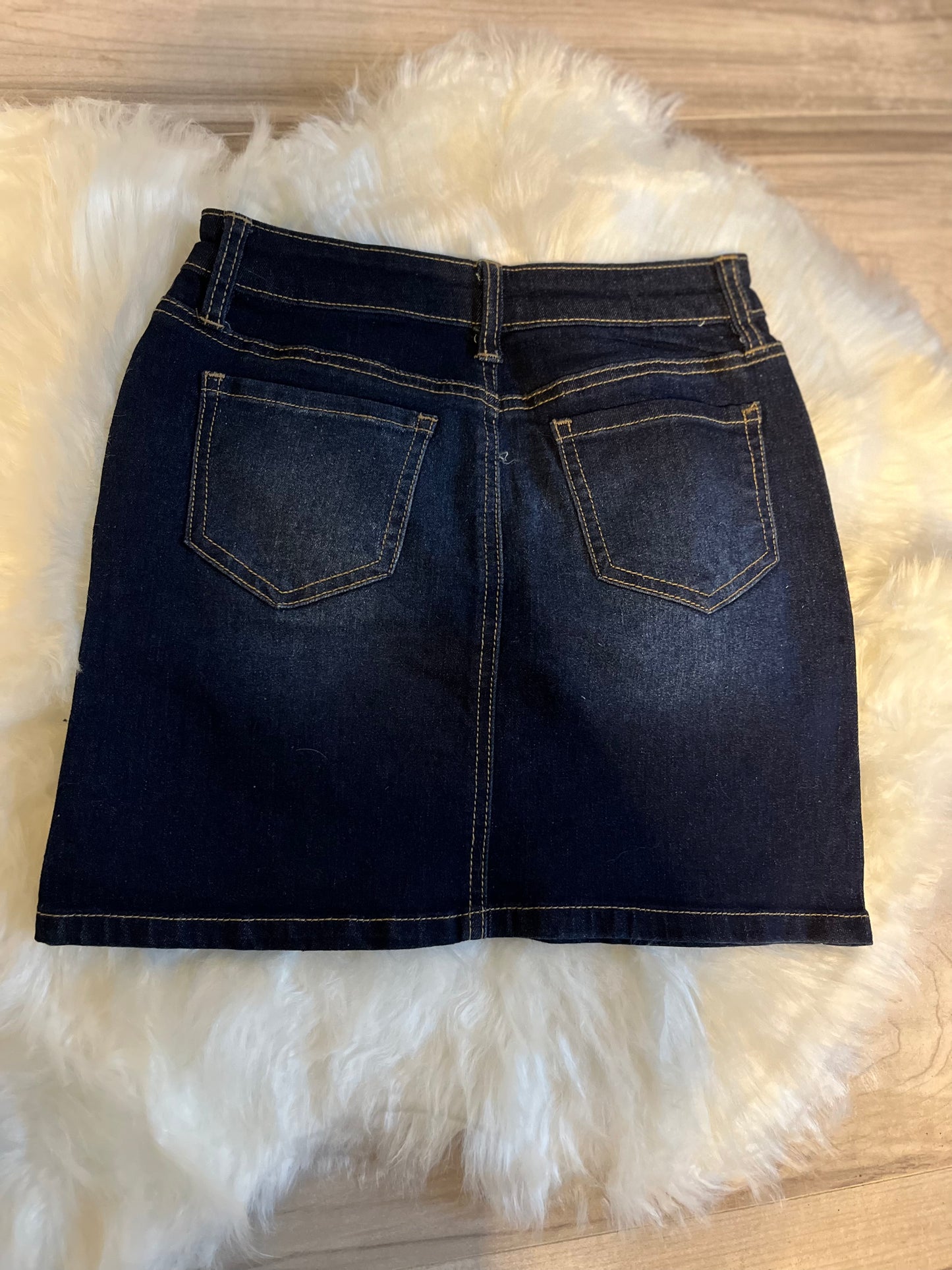 Dark Indigo jean skirt