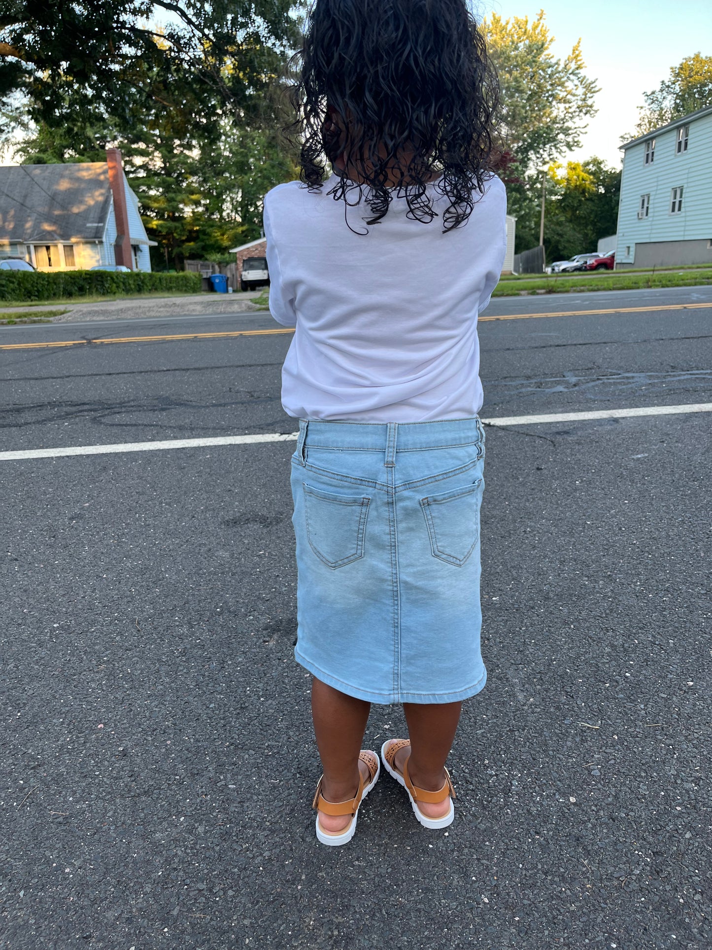 Light Wash Denim skirt