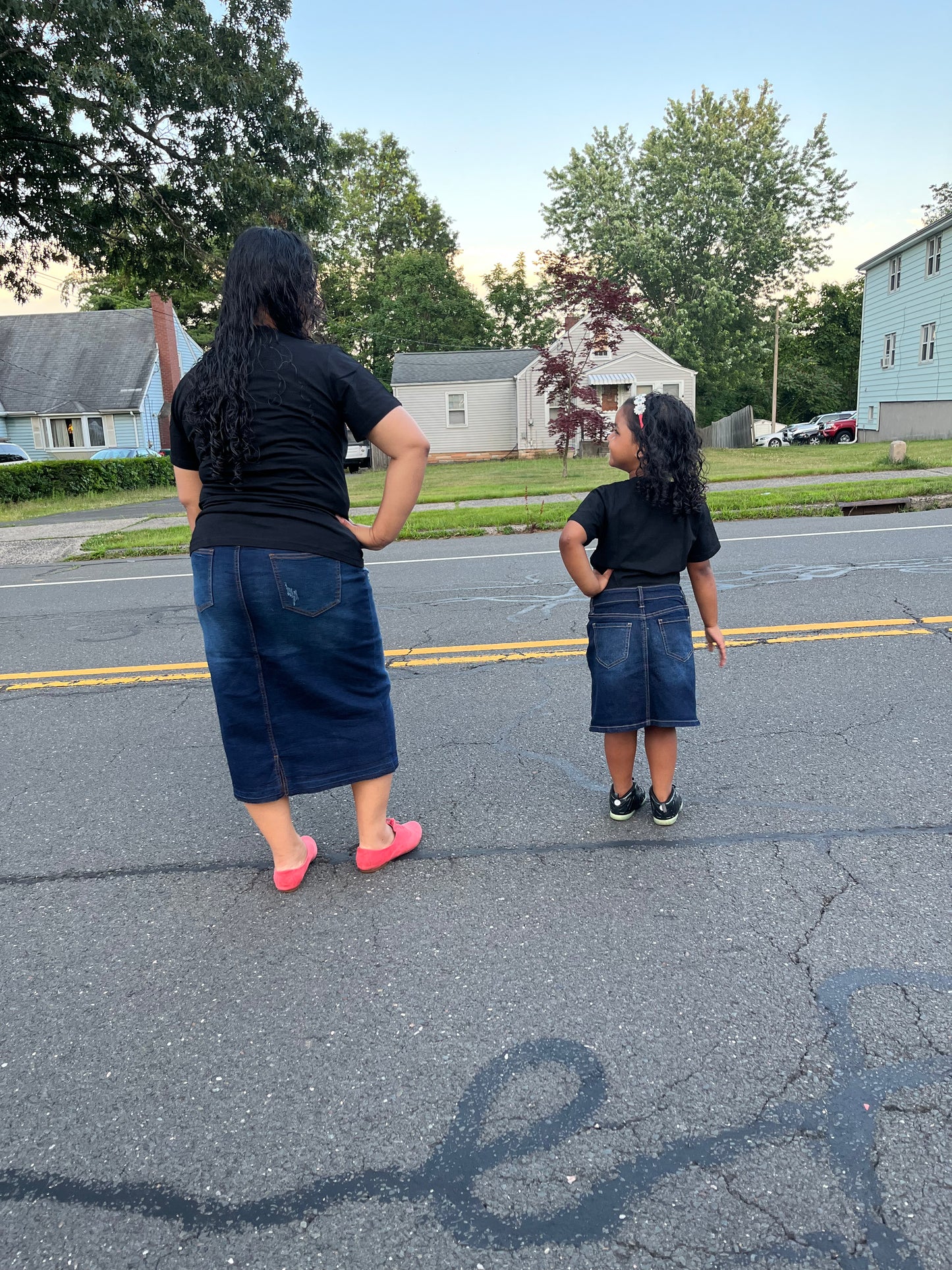 Dark Indigo jean skirt