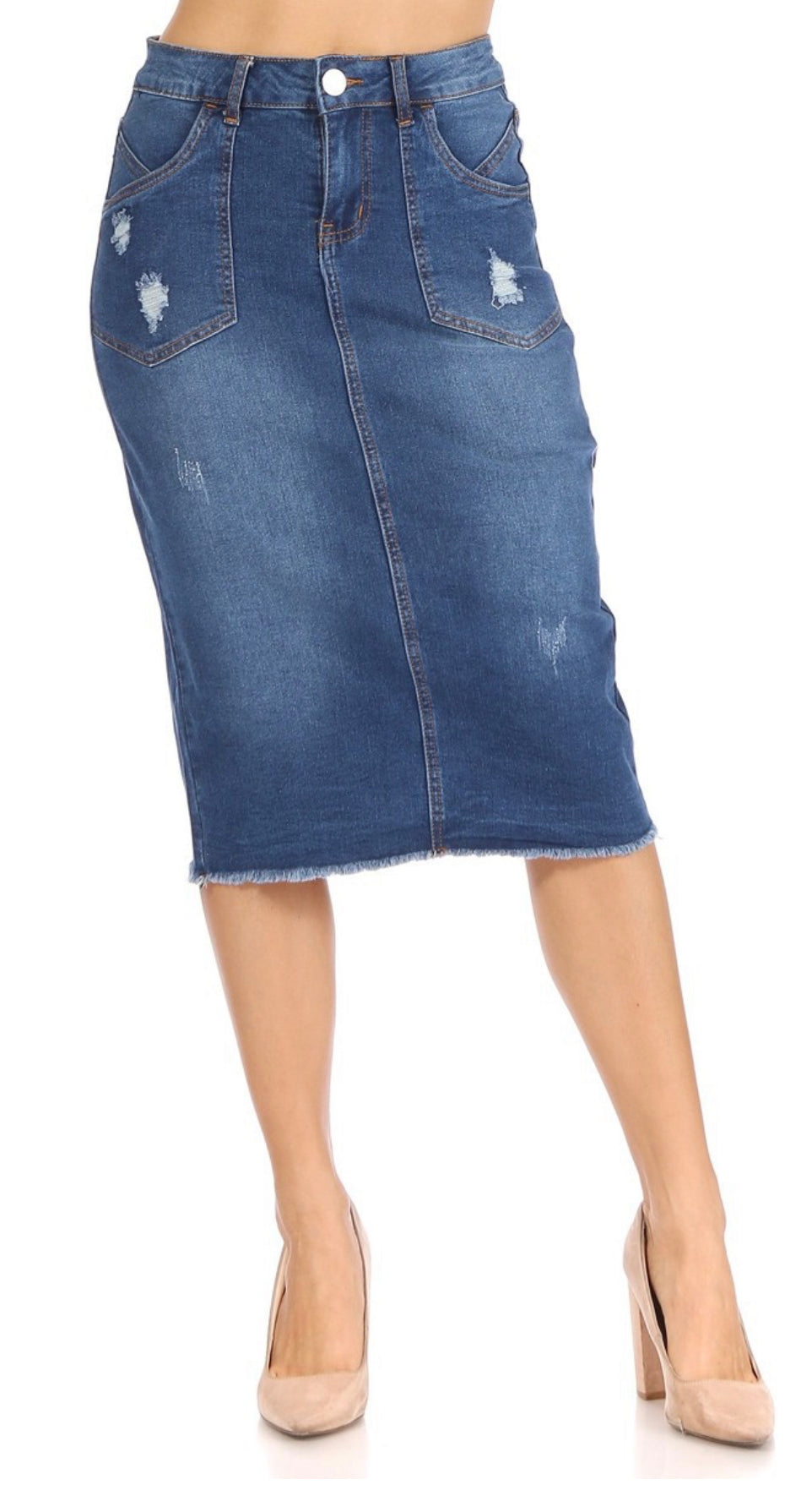 Indigo Wash Denim skirt