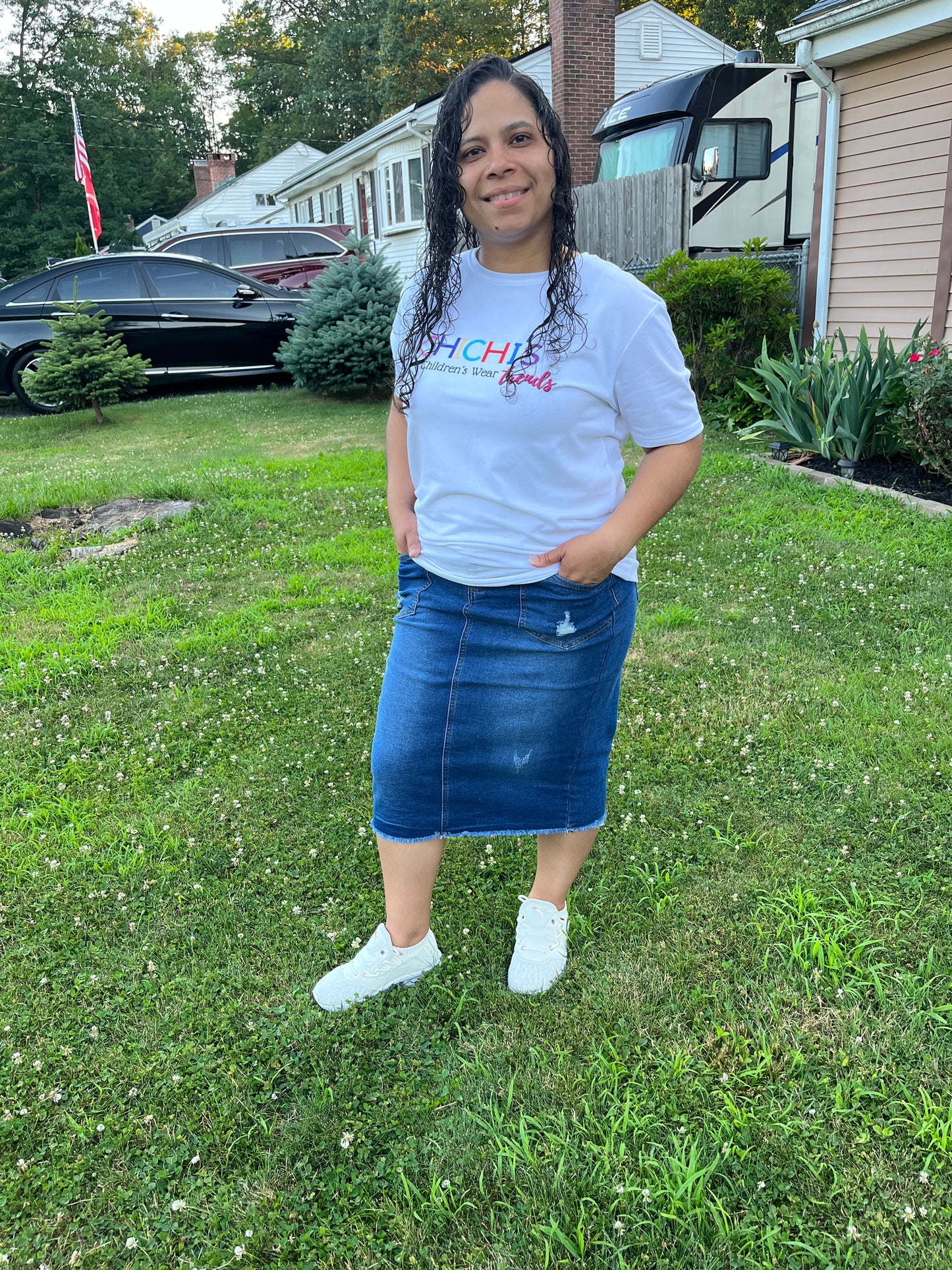 Indigo Wash Denim skirt